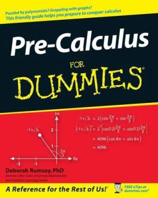 Pre-calculus for dummies - Cover Art