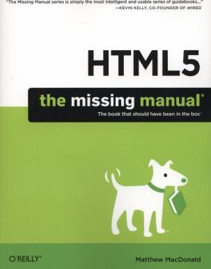 HTML5 : the missing manual - Cover Art